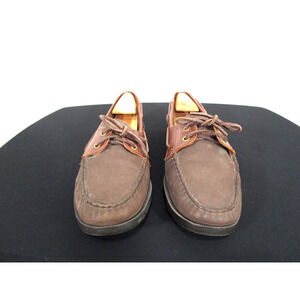 High Sierra Brent Brown Leather Deck Boat Shoes Men Size 9.5 M